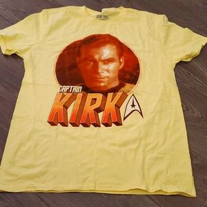 💛 Star Trek 💛 Captain Kirk Large Tshirt- Brand New 100% Cotton